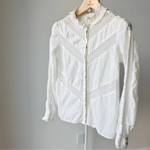 Sézane Rita Shirt in Ecru - Picture 4 of 13